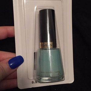 Blue revlon nail polish
